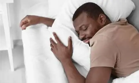 black adult man sleeping